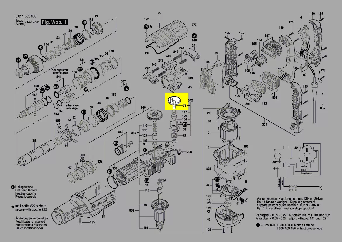 Couronne à excentrique réf. 1 616 317 090 Bosch